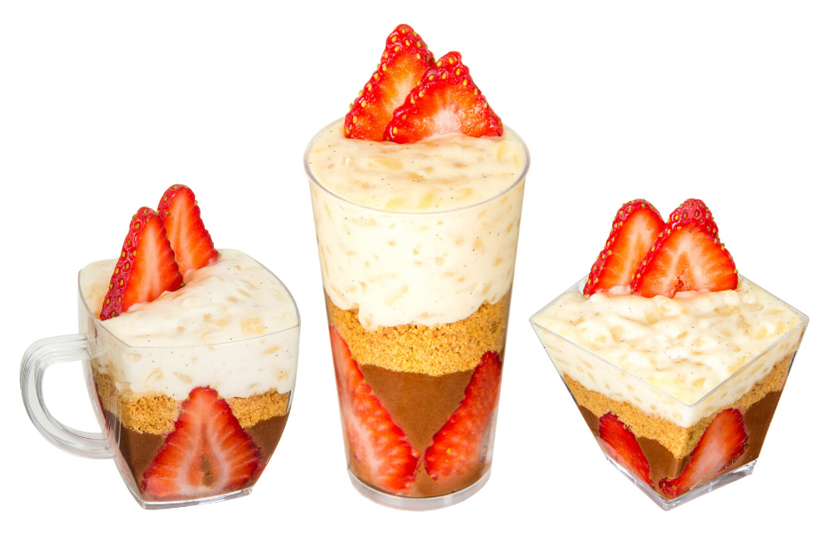 Eggnog Chocolate Supreme in Mini Dessert Cups - Perfect Christmas Dessert!