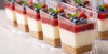 Mini Strawberry Cheesecake in Our 3 oz Slanted Dessert Cups