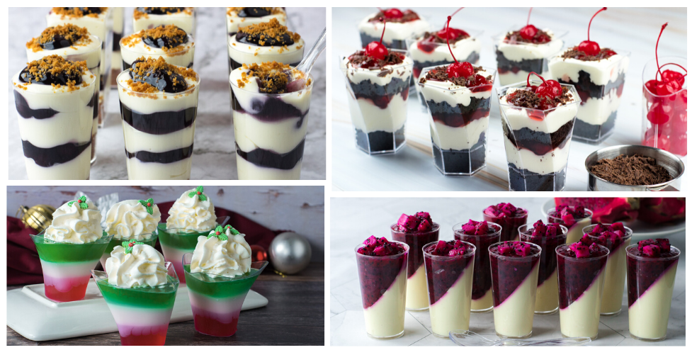 Easy No Bake Christmas Desserts in Mini Cups