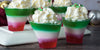 DLux Mini Dessert Cups Layered Christmas Jello - Easy Holiday Dessert Recipe