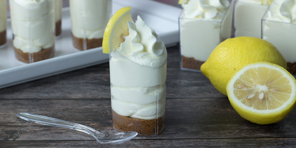 DLux Mini Dessert Cups No-bake Lemon Cheesecake