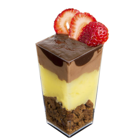 Image of 1000 Mini Dessert Cups [3 oz, Square Tall]