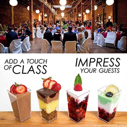 3oz Square Tall ( 100 Pack )