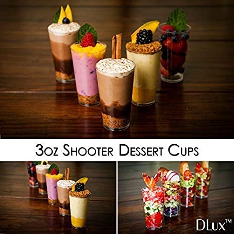 1000 Mini Dessert Cups [3 oz, Shooter]