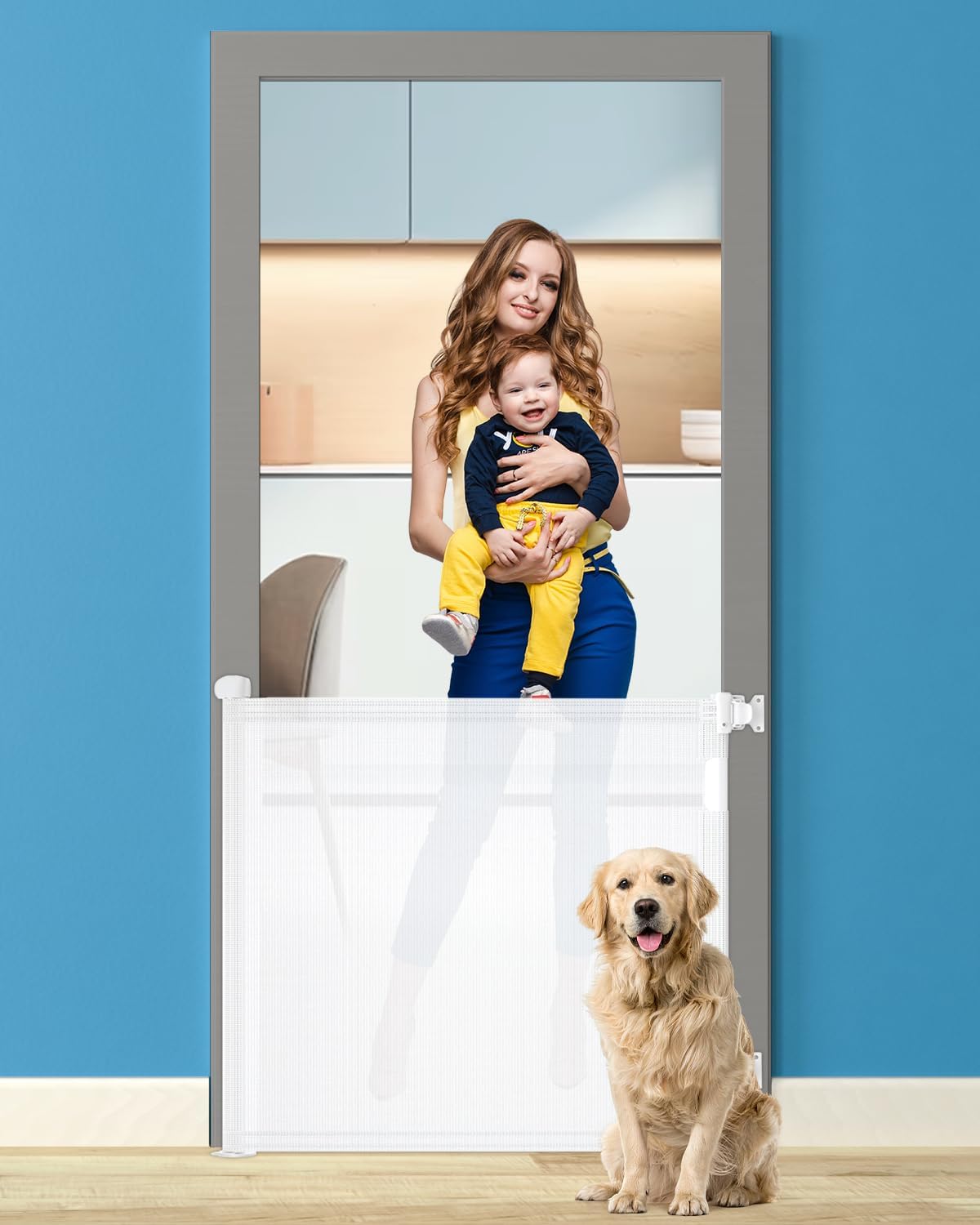 Durable Mesh Extra Wide Baby Gate for Your Child