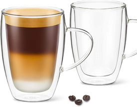 12oz Coffee Mugs with Handles ( Set of 2 )