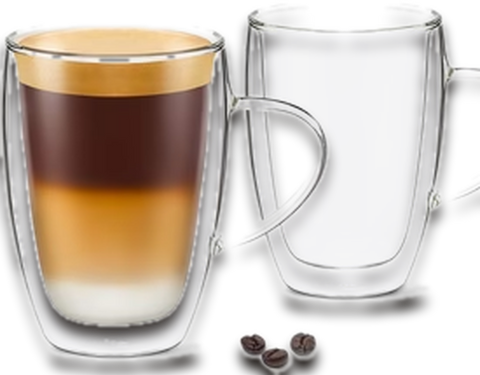 Image of 12oz Coffee Mugs with Handles ( Set of 2 )