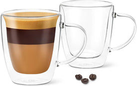 5.4oz Espresso Cups with Handles ( Set of 2 )
