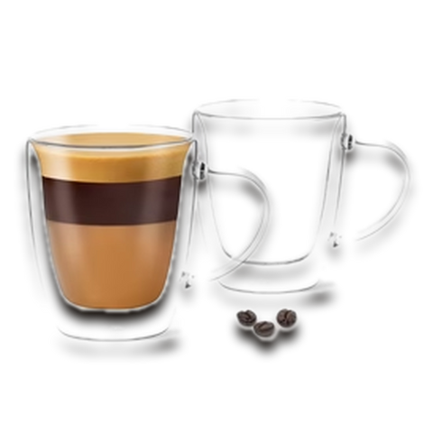 Image of 5.4oz Espresso Cups with Handles ( Set of 2 )
