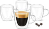 3oz Espresso Cups with Handles ( Set of 4 )