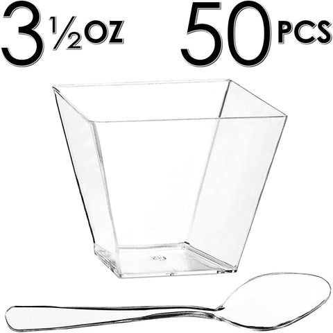 Image of 3oz Square + Spoon ( 50 Pack )