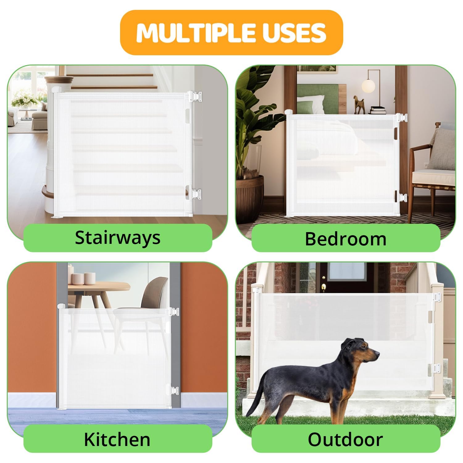 Durable Mesh Extra Wide Baby Gate for Your Child