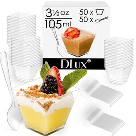 3.5oz Square + Spoon ( 50 Pack )