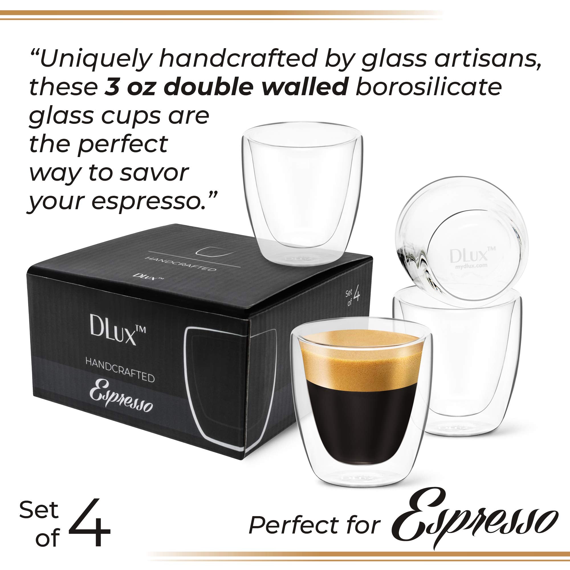 3oz Espresso Cups ( Set of 4 )