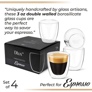 3oz Espresso Cups ( Set of 4 )