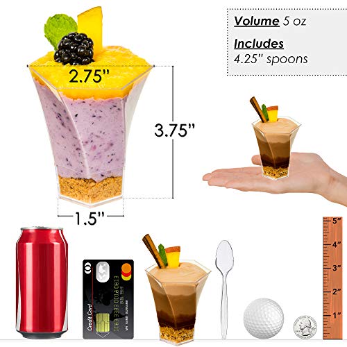 5oz Hexa Swirl + Spoon ( 36 Pack )