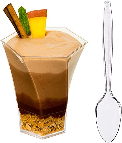 5oz Hexa Swirl + Spoon ( 36 Pack )