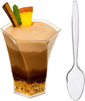 5oz Hexa Swirl + Spoon ( 36 Pack )