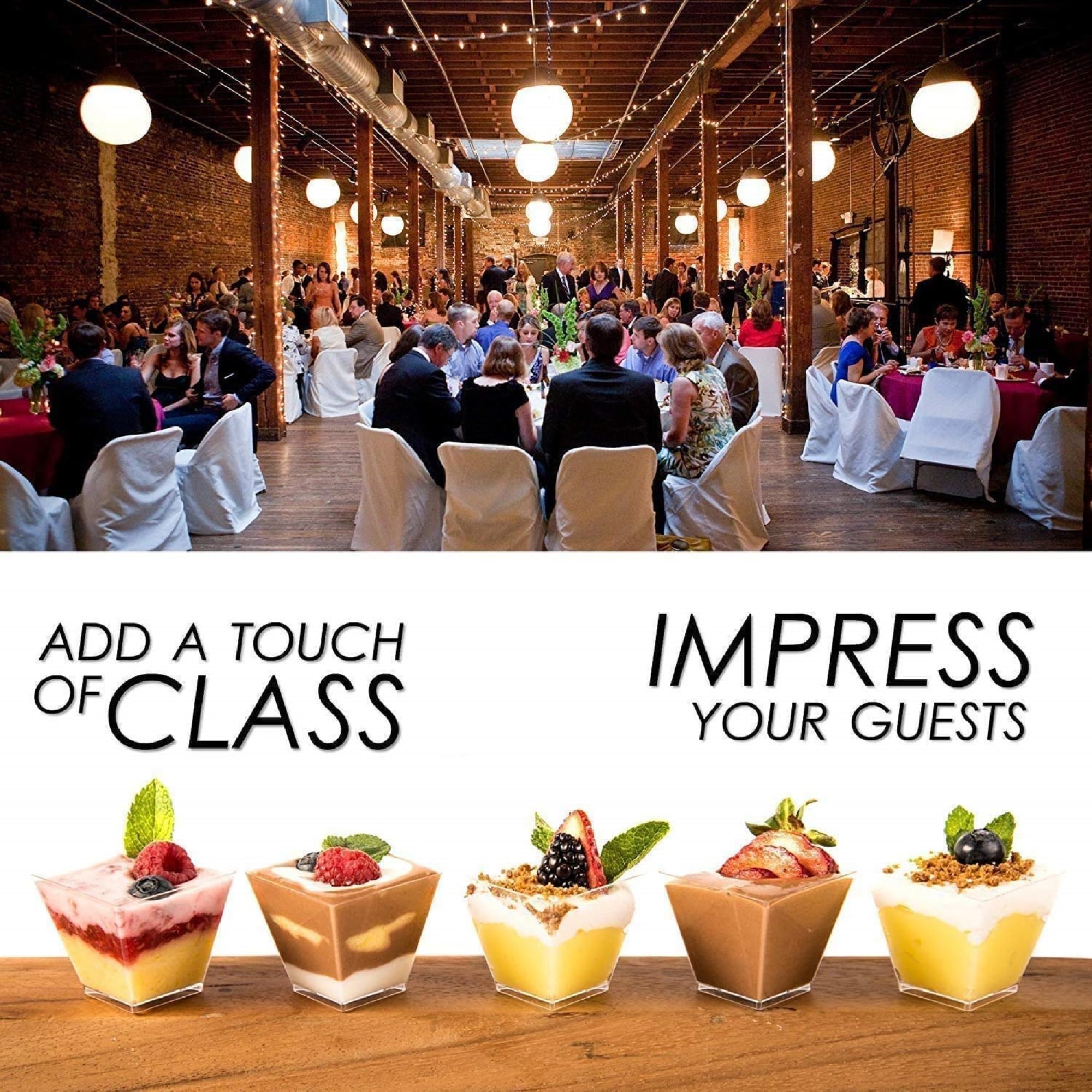 2oz Square ( 100 pack )