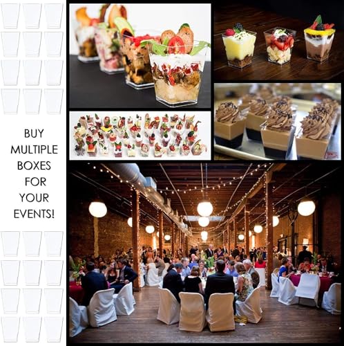 5oz Square + Spoon & Lid ( 40 Pack )