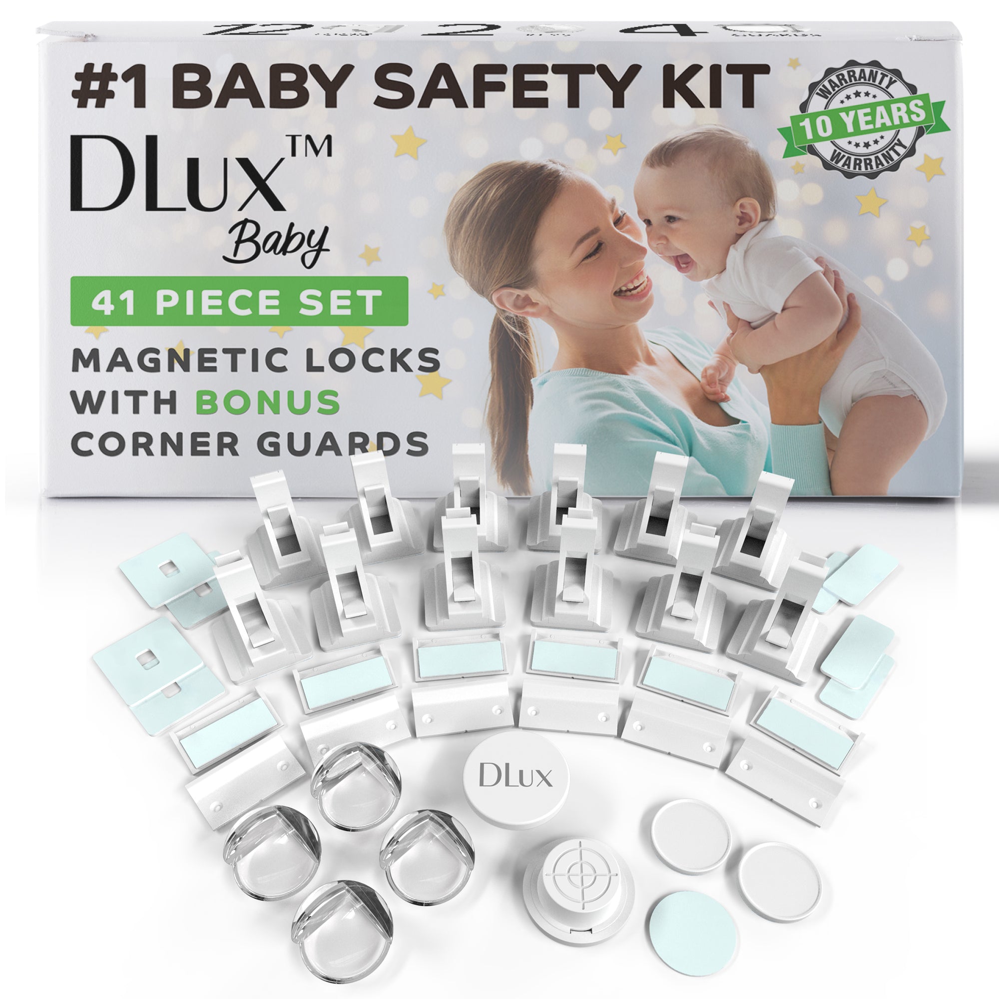 DLux Baby Safety Magnetic Cabinet Locks - 41 pack