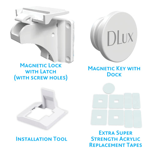 Image of DLux Baby Safety Magnetic Cabinet Locks - 61 pack