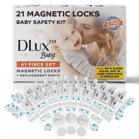 DLux Baby Safety Magnetic Cabinet Locks - 61 pack
