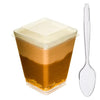 5oz Square + Spoon & Lid ( 40 Pack )
